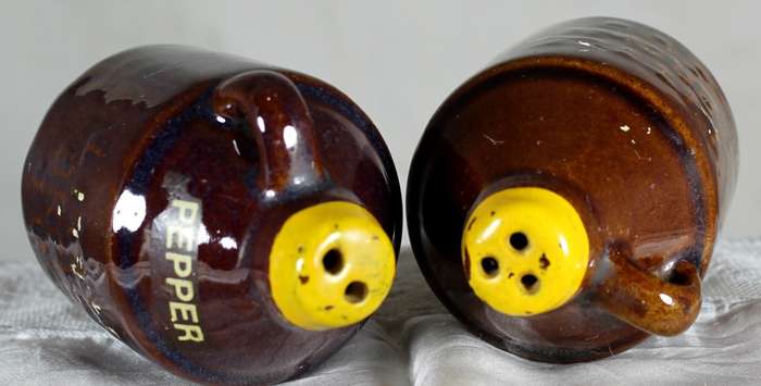 Character salt & pepper set - moonshine jugs