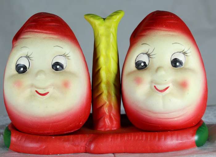 Character salt & pepper set - funny face