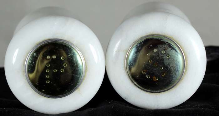 Character salt & pepper set - marble