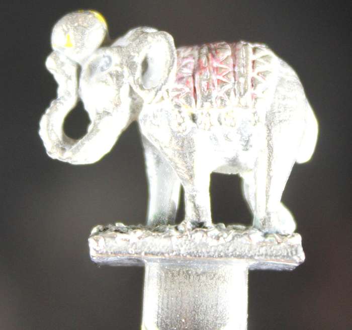 Souvenir teaspoon - elephant with ball