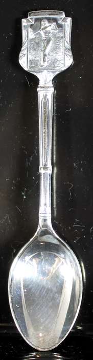 Souvenir teaspoon - Golfer (EPNS)