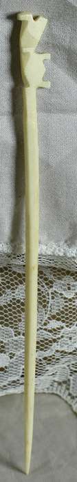 Bone swizzle stick