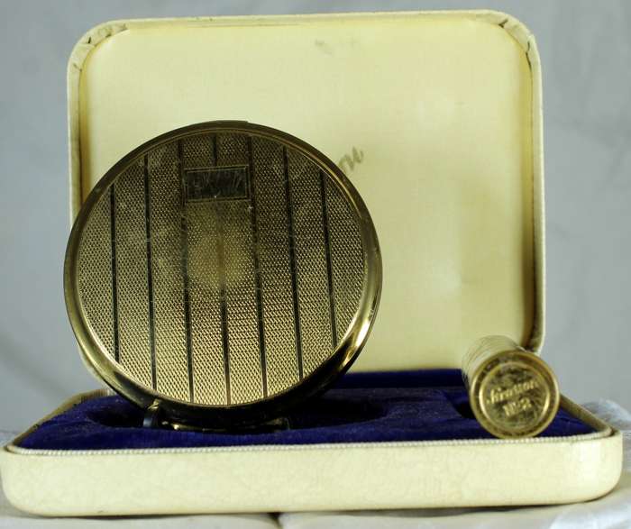 Stratton Powder Compact & Lipstick Holder in Case