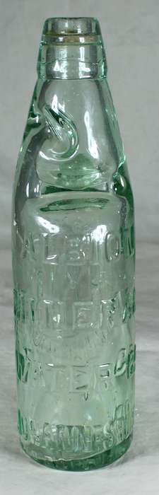 Vintage Bottle with Marble Neck - Albion Mineral Water