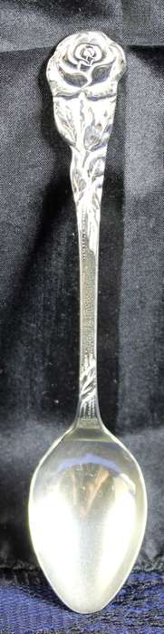 Souvenir Teaspoon - Rose Embossed