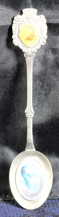 Souvenir tea spoon - Sabie - Antelope with bird