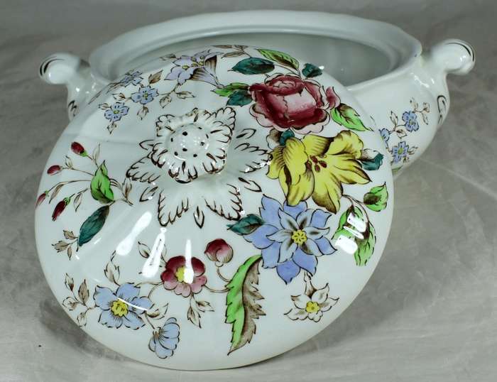 Booths Flower Piece Tureen & Lid (A8064)