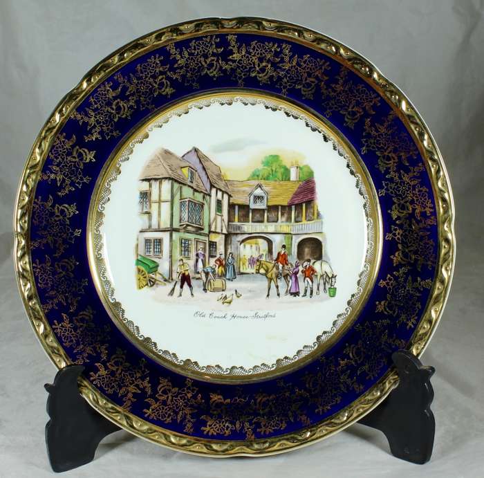 Weatherby Royal Falcon Ware - Old Coach Decorative Plate