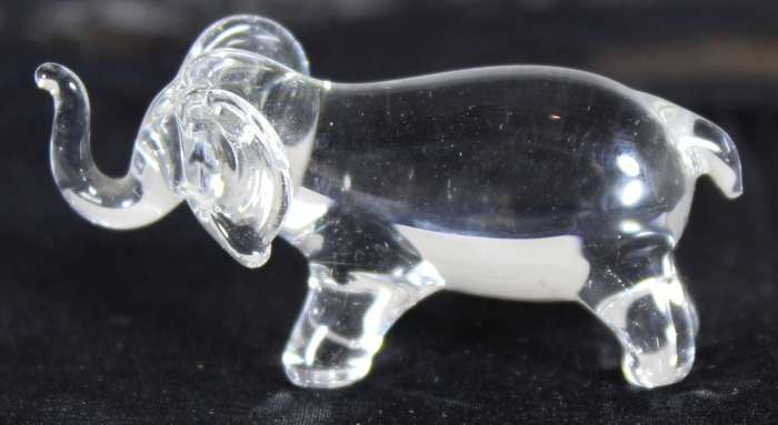 Small Glass Elephant