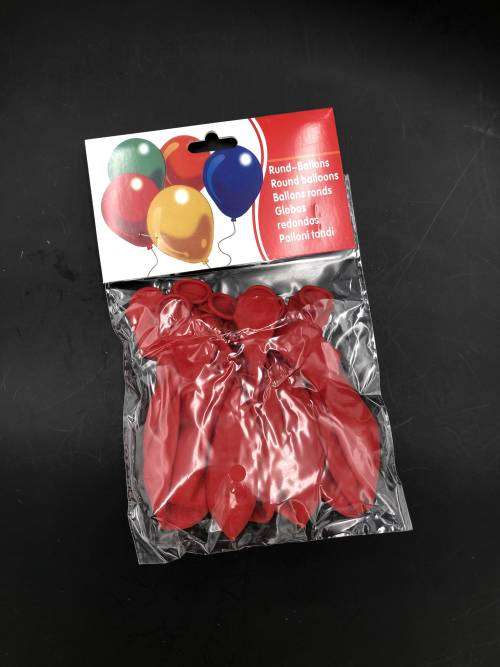 10 pcs pure color balloons 2.5g 25cm red