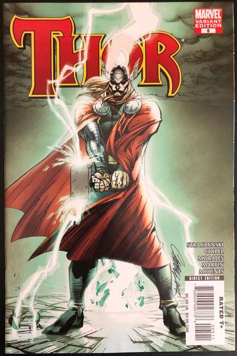 Thor #5 (2008) - 1st App. of Loki as a Female -  J. Scott Campbell Variant