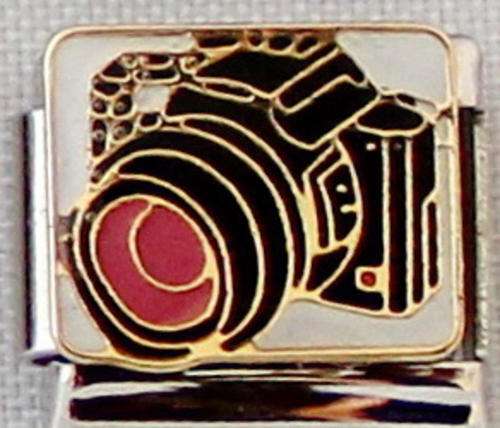 Italian charms - Black camera (Fits Nomination)