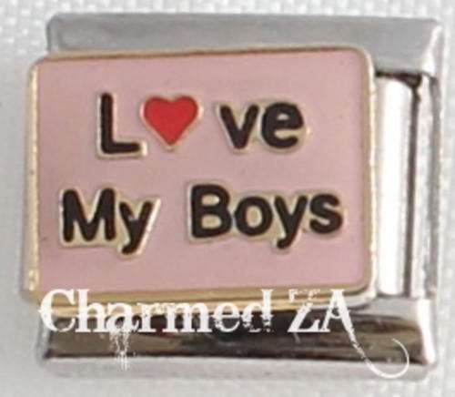 Italian charms - Love my boys (Fits Nomination)