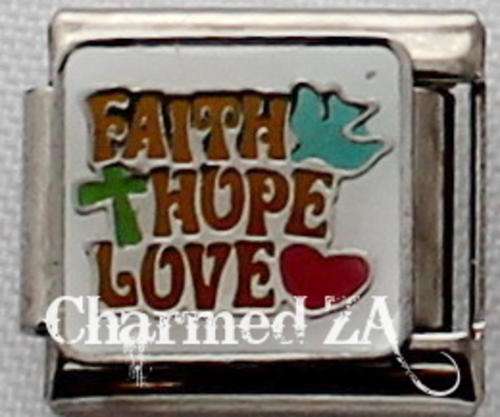 Italian charms - Faith hope love (Fits Nomination)