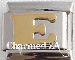 Italian charms - Letter E (Fits Nomination)