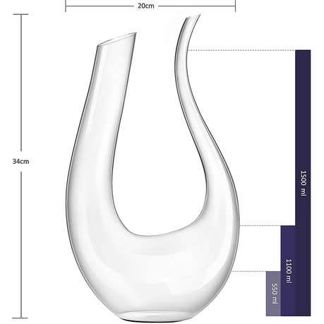 Transparent Wine Glass Decanter