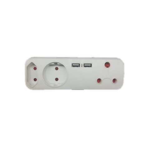 Adapter With 2 USB Ports