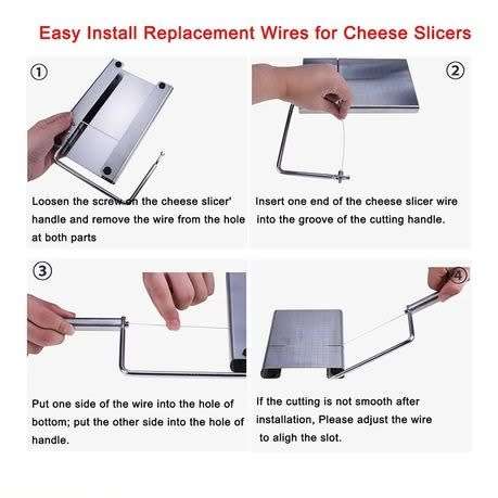 Stainless Steel Cheese Slicer - Butter Ham Slicer - Cheese Tool