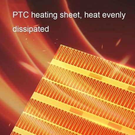 Small Desktop Electric Heater Home PTC Instant Energy-saving Heater - White