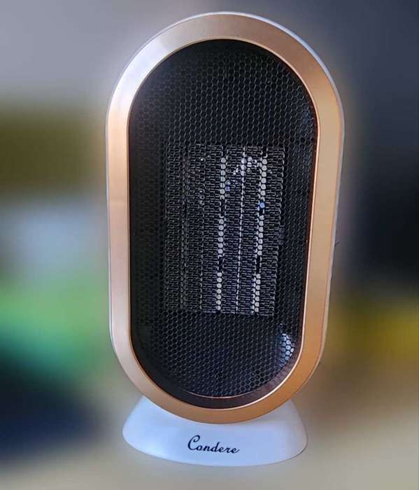 Small Desktop Electric Heater Home PTC Instant Energy-saving Heater - White