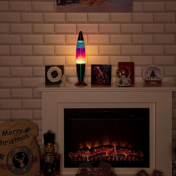 Rainbow Lava Lamp Retro Nostalgia Relaxing Mood Light