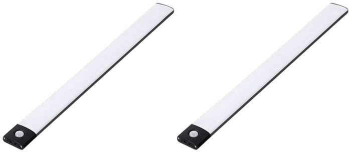 2 x LED Motion Activate Ultra Thin Cabinet Light,800mAh Stick-on Anywhere