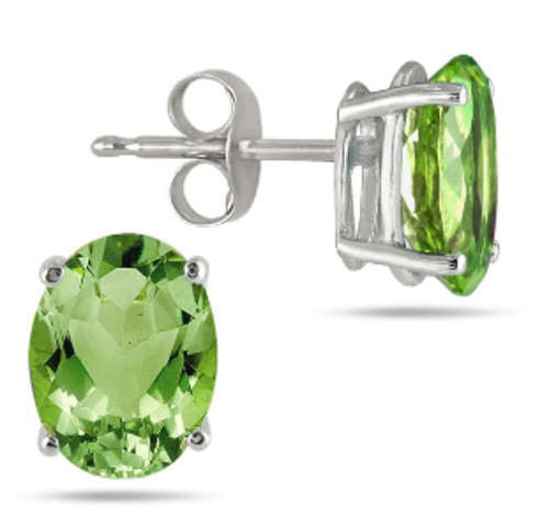 The Kavanaghs Collection - Elegant 1.00ct Genuine Peridot Earrings