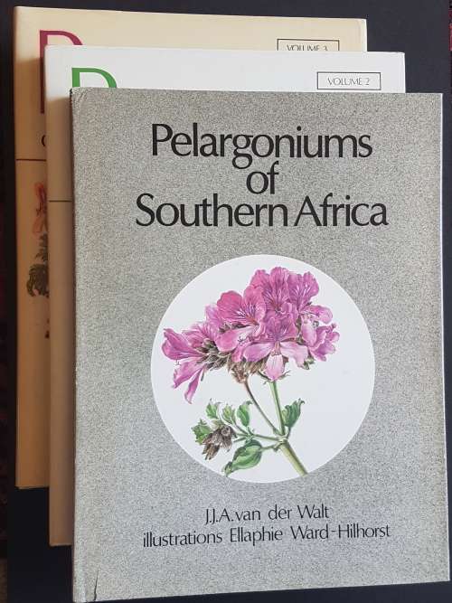 Pelargoniums of Southern Africa - J.J.A. van der Walt - Volumes 1, 2, 3