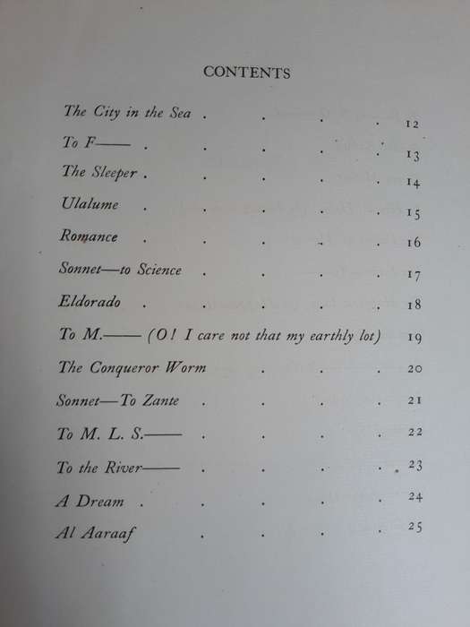 Signed Limited Edition - The Bells and Other Poems by Edgar Allan Poe Illustrations by Edmund Dulac