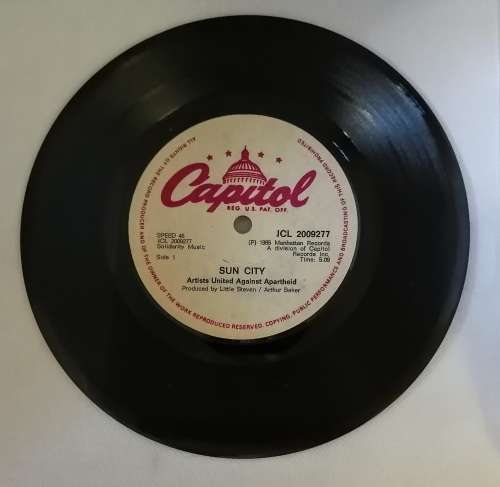 45 Vinyl Record `Sun City` 1985 Rare