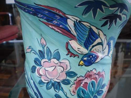 Vintage Unusual Large Handpainted Lucia Ware No.12402 Vase 27cm x 20cm signed