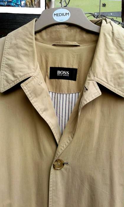 Stunning Vintage Hugo Boss Mens Trench Coat size M to L