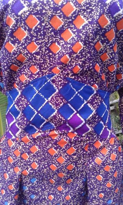 Original African Wax Print Cocktail Dress 1960s Vogue Design Size 16