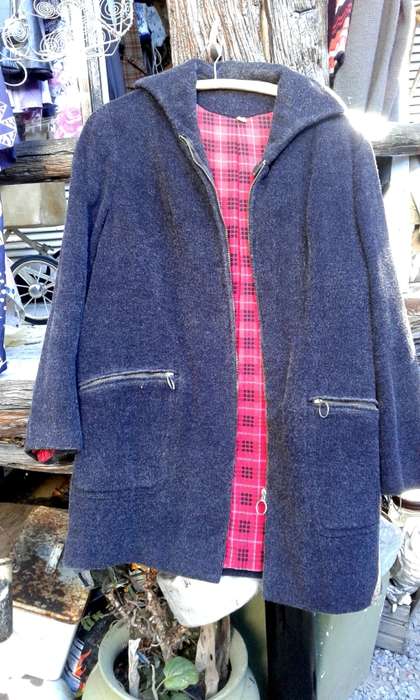 Vintage Anthrazite Wool Jacket Size 10 to 12