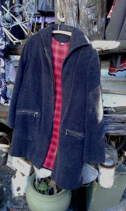 Vintage Anthrazite Wool Jacket Size 10 to 12