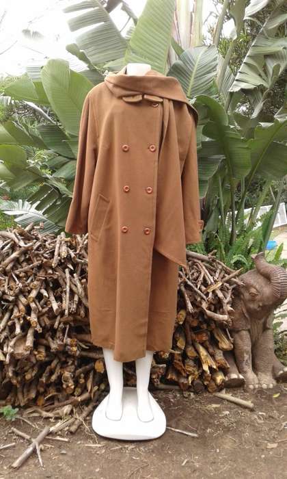 Finest Quality Pure Cashmere Coat With Matching Scarf By Peter Hahn Made In Germany Size 14 to 16