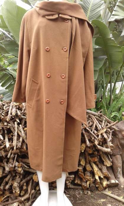 Finest Quality Pure Cashmere Coat With Matching Scarf By Peter Hahn Made In Germany Size 14 to 16