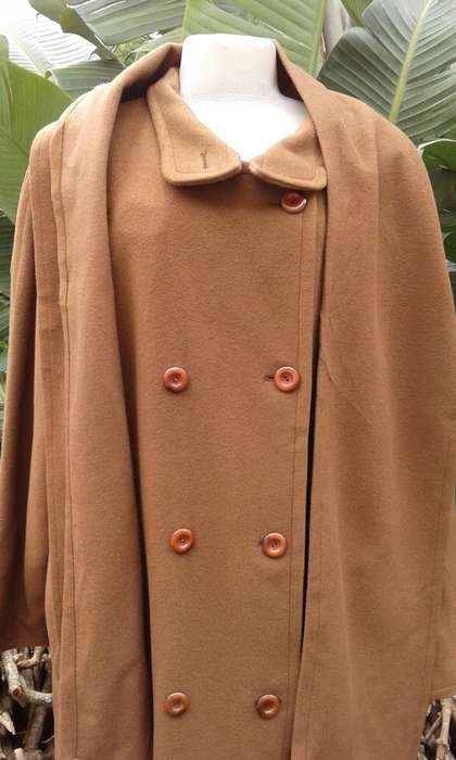 Finest Quality Pure Cashmere Coat With Matching Scarf By Peter Hahn Made In Germany Size 14 to 16