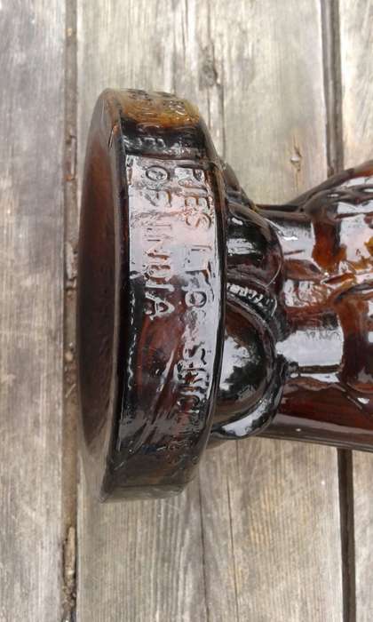 RARE Vintage Golden Eagle Malt Whiskey Glass Bottle Mohan Meakin Breweries India Lid But No Head