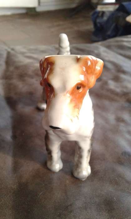 Vintage Beautiful Scottish Terrier Porcelain Dog Figurine Ornament