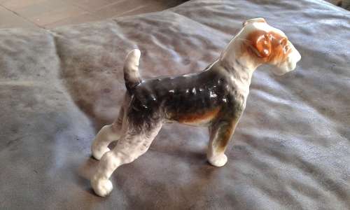Vintage Beautiful Scottish Terrier Porcelain Dog Figurine Ornament