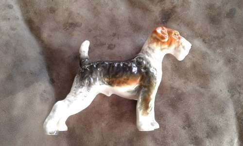 Vintage Beautiful Scottish Terrier Porcelain Dog Figurine Ornament