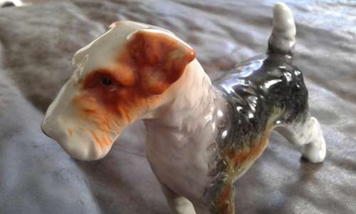 Vintage Beautiful Scottish Terrier Porcelain Dog Figurine Ornament