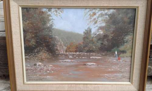 Brian Blakemore Landscape Oil Painting Framed Signed Well Known Eastern Cape Artist