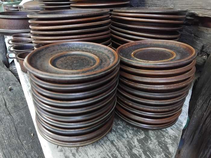 Exceptional Vintage Finland Arabia Ruska Wartsila Ulla Procope MCM 123 Pieces Dinner Coffee Set