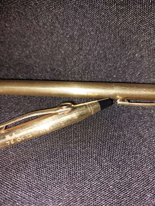 Cross 10KT Rolled Gold Pen and Pencil Set (Classic Century)