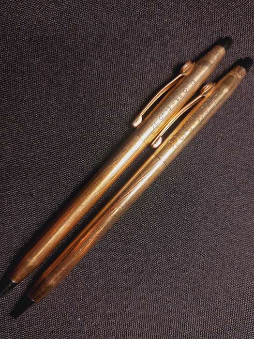 Cross 10KT Rolled Gold Pen and Pencil Set (Classic Century)