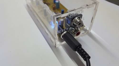 Phono PRE-AMP Plexiglass / wooden