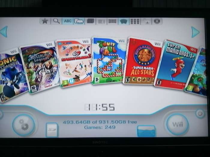 Wii Console with 1TB Harddrive and 250 Games