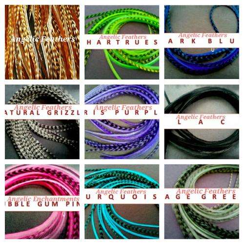 FEATHER HAIR EXTENSIONS - 9-13"